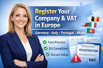 register vat and company in portugal slovak romania serbia uruguay italy germany