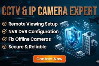 setup cctv IP camera, nvr dvr and remote viewing