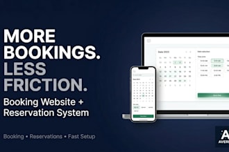 build a booking website with online reservation system