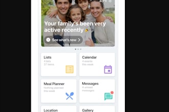 build secure family coordination app with location based automation, tracking