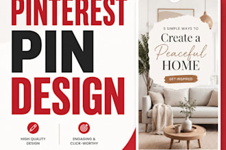 design branded pinterest graphics for content creators