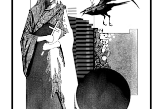 create a fantastic pen and ink illustration