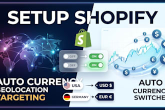 setup shopify auto currency switcher and geolocation targeting