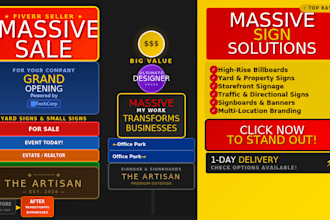 design billboard hoarding outdoor banner signage and signboard