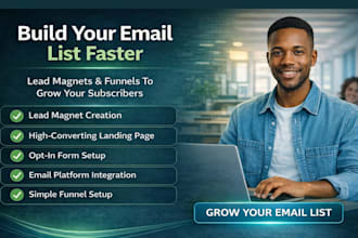 create lead magnets page email list building funnels