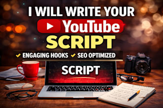 write SEO optimized youtube scripts