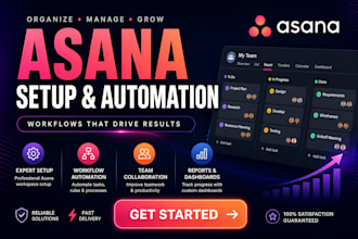 manage setup automate projects using asana notion jira smartsheet lark