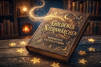record a deep and calming german male voice over for your project