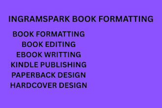 professionally publish your book on ingramspark for global distribution