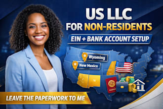 register your us llc for non residents with ein, wyoming, new mexico llc setup