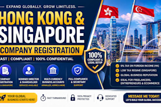 register company in hong kong, singapore with airwallex, hk nominee for business