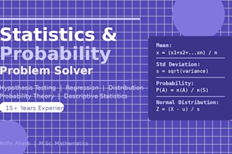 solve statistics and probability problems step by step