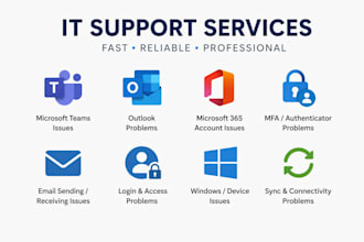 fix microsoft teams, outlook and microsoft 365 login or sync issues
