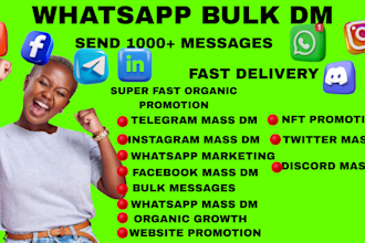 set up whatsapp bulk messaging, whatsapp marketing and mass dm system