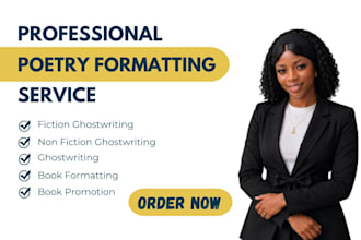 poetry book formatting, book layout kindle formatting adobe indesign