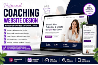 design a coaching website, life coach, consultant wordpress website