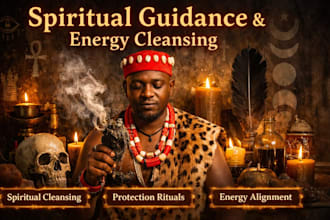 provide spiritual guidance and energy cleansing services