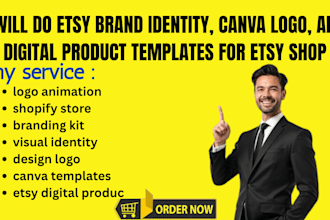do etsy brand identity canva logo digital product templates
