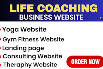 create yoga wellness teacher, gym fitness coaching website to build your brands