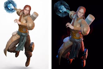 clean and optimize ai generated 3d models for games or 3d printing
