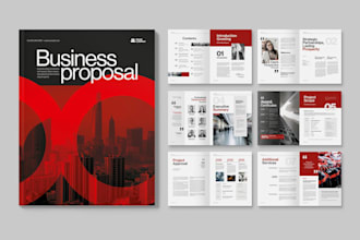 design amazing brochure, company profile, annual report or proposal