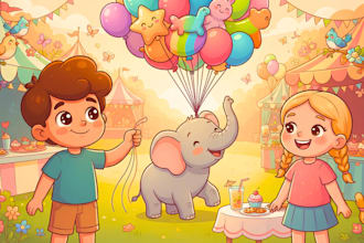design christian children story book illustration christian book illustration