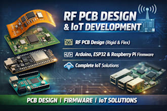 do rf pcb design flexible rigid iot device arduino firmware raspberry pi esp32