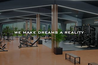 design 3d gym design 3d gym showroom with realistic rendering