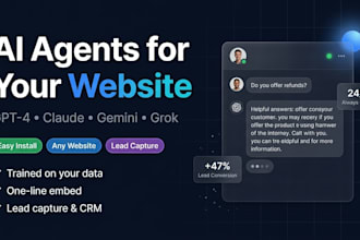 build and integrate ai agents for your website