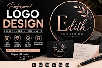 design a luxury, modern and minimalist logo for your brand