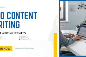 write SEO blog articles and website content for you