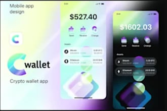 develop fintech app crypto wallet app payment app neobank app money transfer app