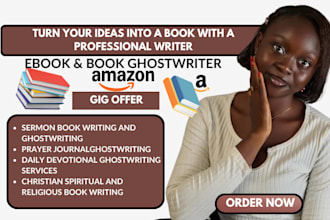 ghostwrite edit christian books devotionals prayer journal self help