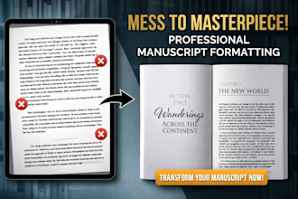 format manuscript layout, typeset, kindle paperback, book journal, ebook print