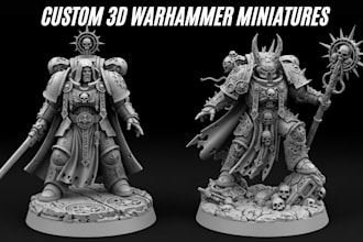 sculpt 3d miniature, warhammer tabletop figurine aos 3d model for 3d printing