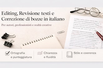 professionally proofread and edit your italian text