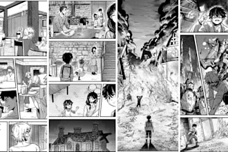 create manga comic book illustrations manga comic art graphic novels storyboards