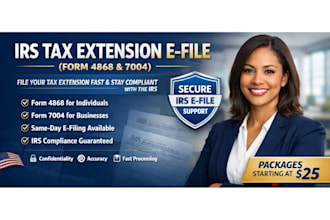 efile your irs tax extension form 4868 or 7004 for individuals and business