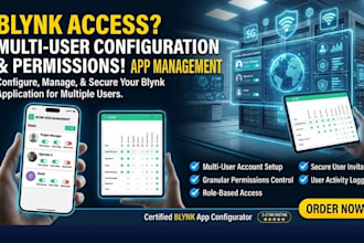 configure your blynk app for multi user access and graph api permissions