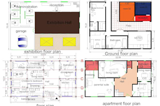 redraw professional 2d floor plans