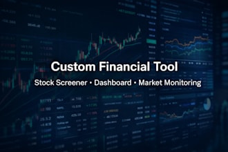 build a custom python stock screener dashboard or market monitoring tool