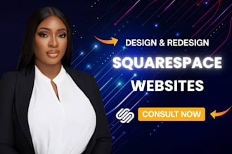 design or redesign a modern squarespace website