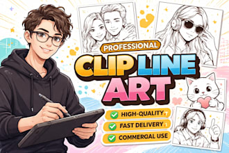 create custom clip art and vector line art for merchandise