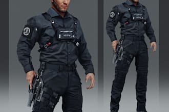 create realistic metahuman 3d game character game asset in unreal engine