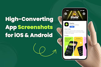 design stunning app store and play store screenshots