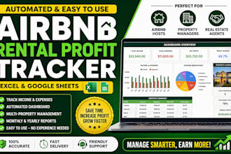build advanced airbnb, real estate financial tracker for hosts, agents, managers