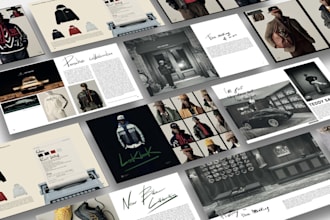 design  lookbook and editorial layouts