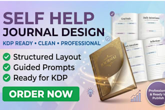 create and format self help journal for amazon kdp publishing