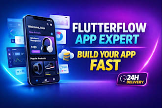 build flutterflow app, mobile app, mvp, firebase backend