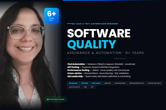 be your QA and software quality consultant for your team